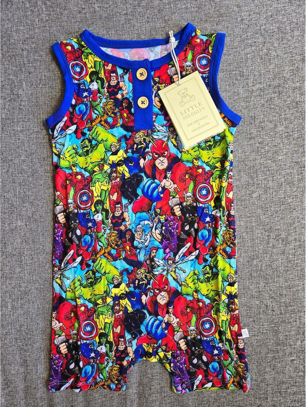 2t marvel bamboo romper
